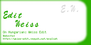 edit weiss business card